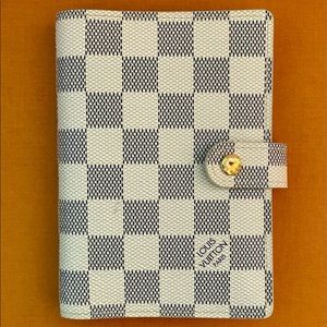 Louis Vuitton agenda pm in damier Azur